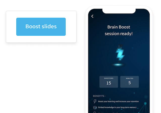 Our spaced repetition app
